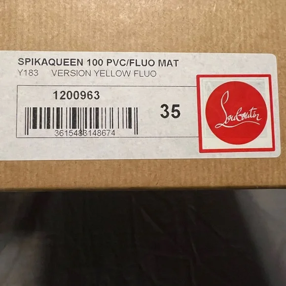 Christian Louboutin Fluorescent Crystal Strass Spikaqueen 100 size 35 - Picture 3 of 13